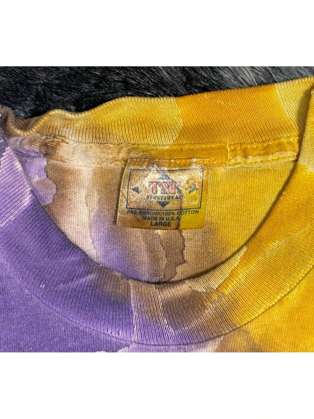 Vintage Rodeo Wild 93' Longhorn Skull Tie Dye Graphic T-Shirt - Picture 2 of 5